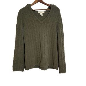 Colorado Clothing Luxury Knits Super Soft Pullover Hooded Sweater Green Medium